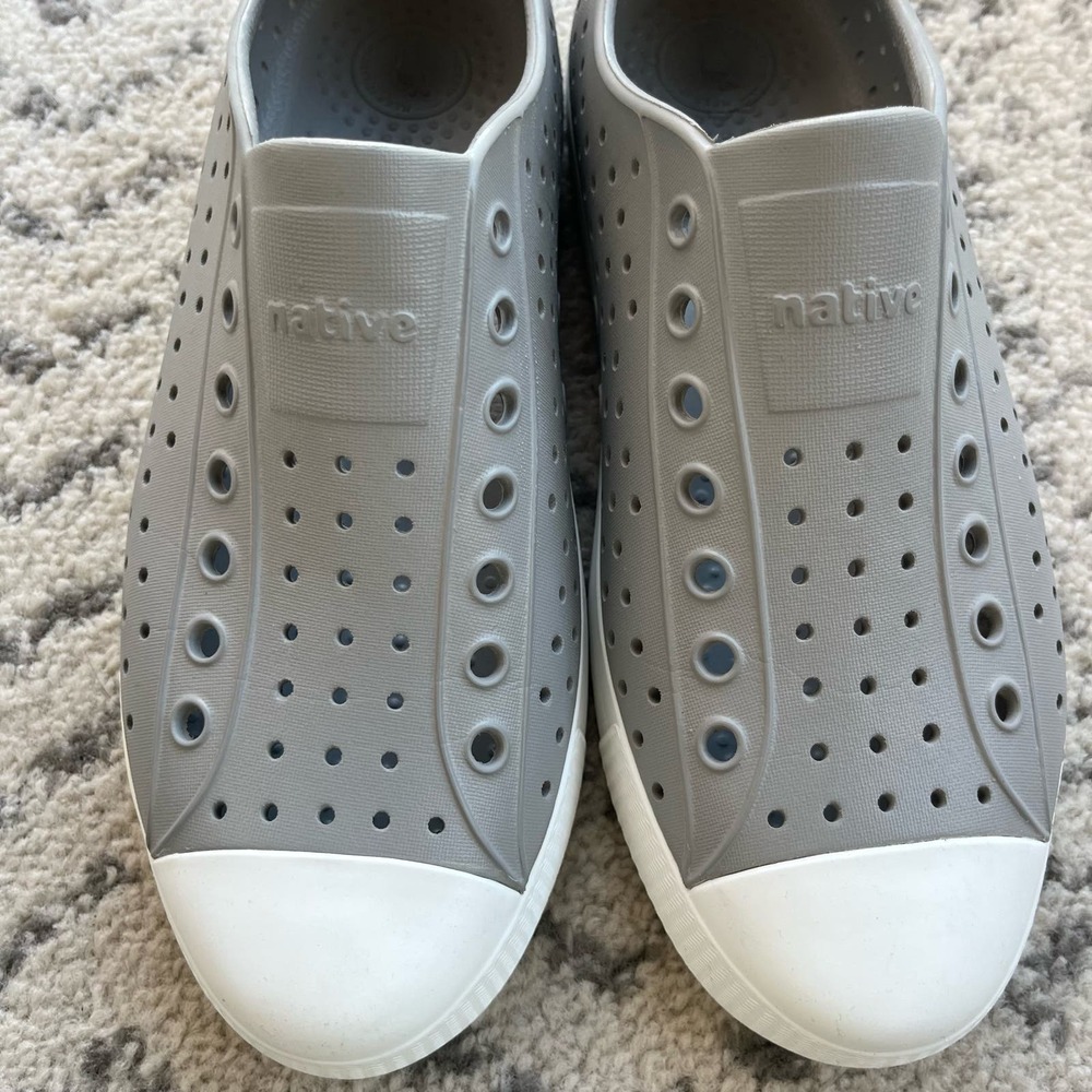 Unisex Grey Native Shoes M8/W10 - Picture 6 of 9
